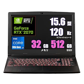 Windowsノート本体 galleria GCR2070RGF-E i7 9750h rtx2070 ドスパラ GALLERIA GCR2070RGF-QC-G Core i7 9750H/RTX2070 Max
