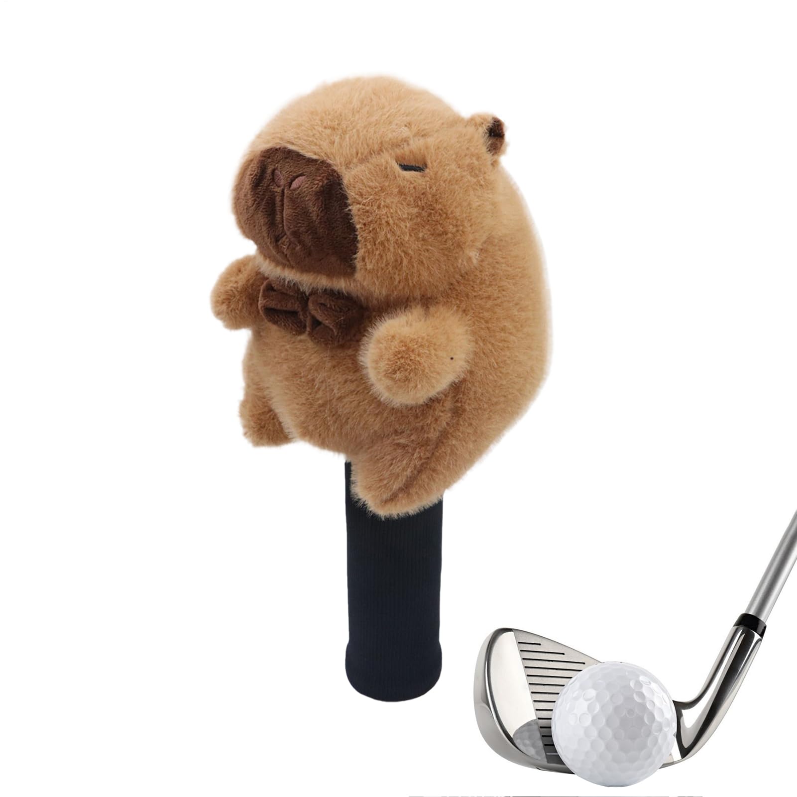 Capybara Golf Club Head Covers, Funny Pet Golf Club Covers, Cute Animals Plush Accessories Headcover Protector, Present for Kids Men Women