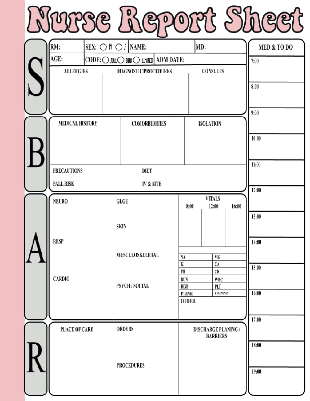 SBAR Nurse Report Sheet Notebook: Nurse Brain Sheet: Advanced Assessment Report Of The Icu Patient, Great Nursing Student Appreciation Journal Gift(Size 8.5 sbar-nurse-report-sheet-notebook-nurse-brain-sheet-advanced-assessment-report-of-the-icu-patient-great-nursing-student-appreciation-journal-gift-size-8-5-x-11-inch-110-pages-publishing-aghia-nurse-amazon-com-books