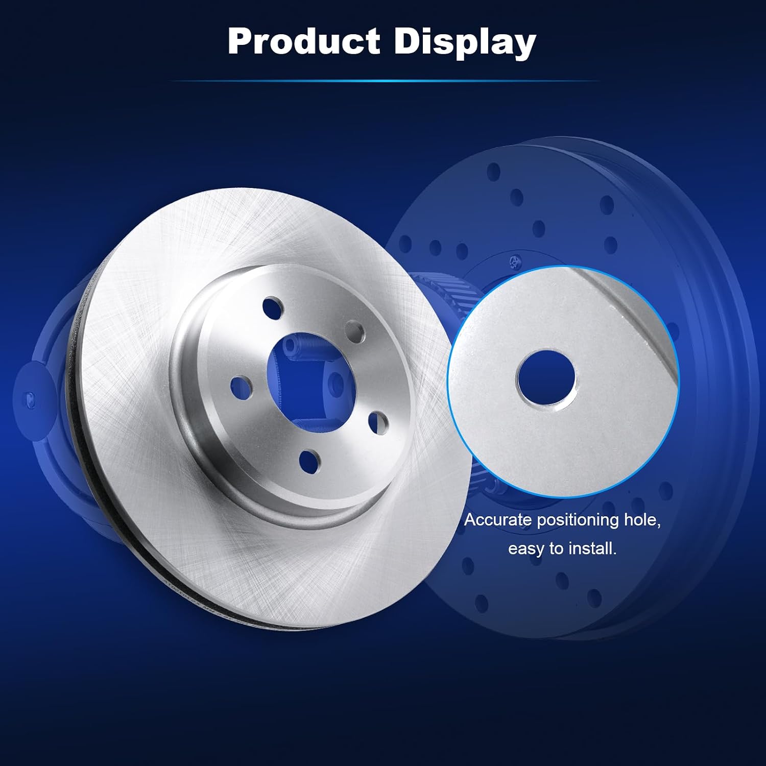 Front Disc Brake Rotors & Pads for Chrysler 300 2005-2023 for Dodge Challenger 2009-2022 for Charger 2006-2023 for Magnum 2005 2006 2007 2008 Replace# 53022 D1056