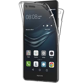 Huawei P9 Lite Case AICEK Full Body 360 Degree Transparent Silicone Cover for Huawei P9 Lite Bumper Covers Clear Case
