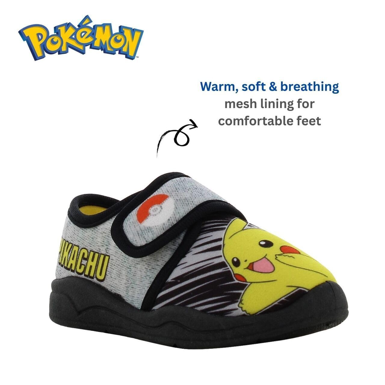Leomil Pokémon Pantuflas niños Pantuflas niños, Ideal para el jardín de infancia o el hogar