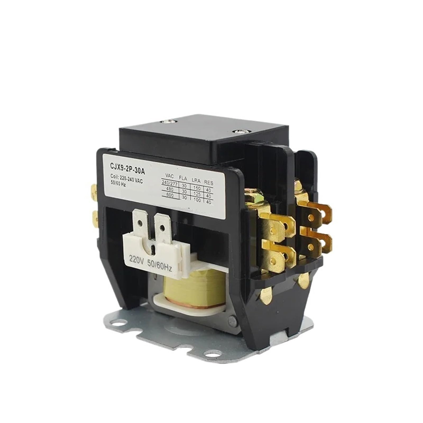 Contactor de aire acondicionado CJX9 2P 240V, contactor de ascensor