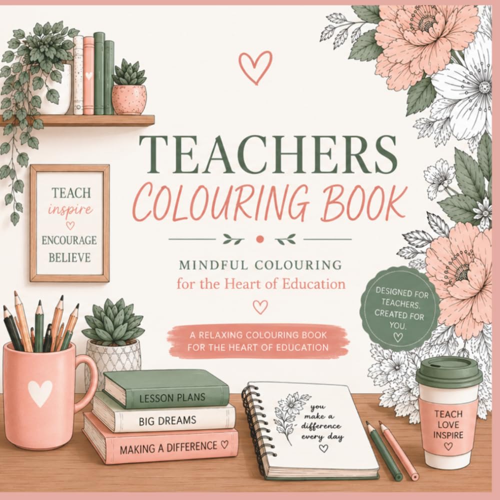 Teachers Colouring Book: A Relaxing Creative Escape for Teachers