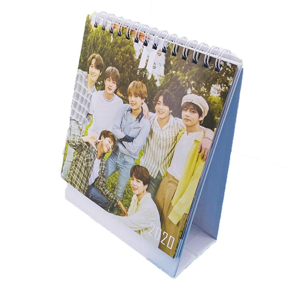 Cotrdocigh Kpop BTS Bangtan Boys 2020 Table Calendar Official Soul 2020 Photo Table Calendar for A.R.M.Y fans.