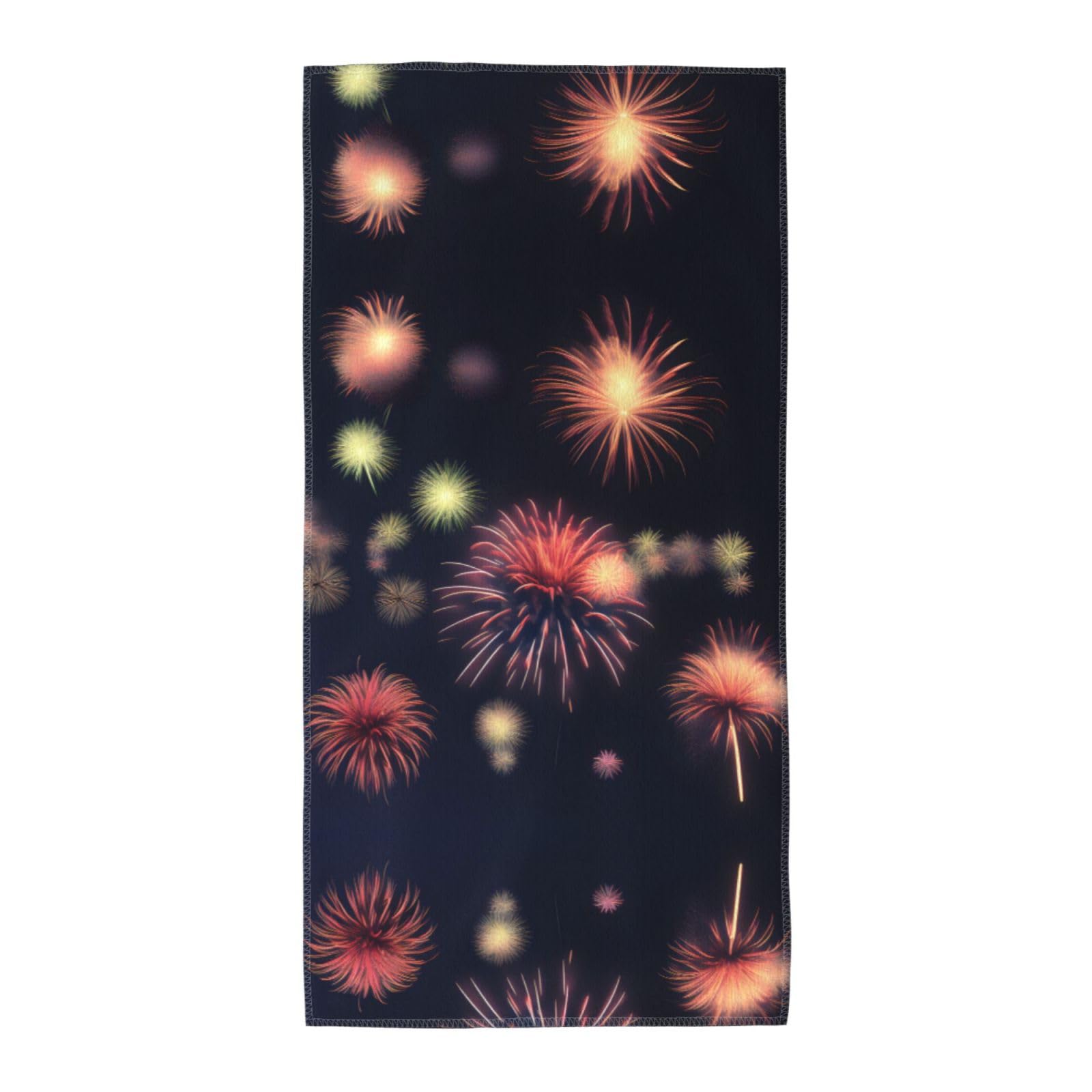 WYCZHY Explosion Firework 3d Printed Quick Dry Beach Towel For Camping Travel Vacation