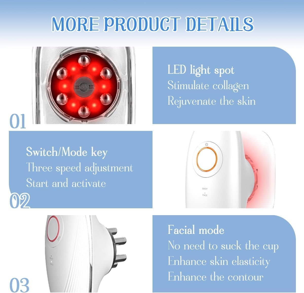 Elektrisches Anti Cellulite Massagegerät 3in1 Schröpfmassagegerät
