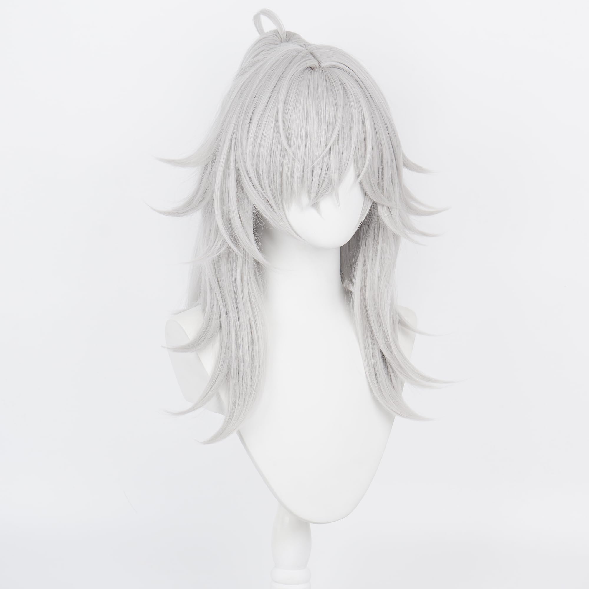Silver White Tiger Clip Ponytail Long Heat Resisitant Synthetic Hair for Women Men Halloween Comic Con Replacement Wigs - Image 4