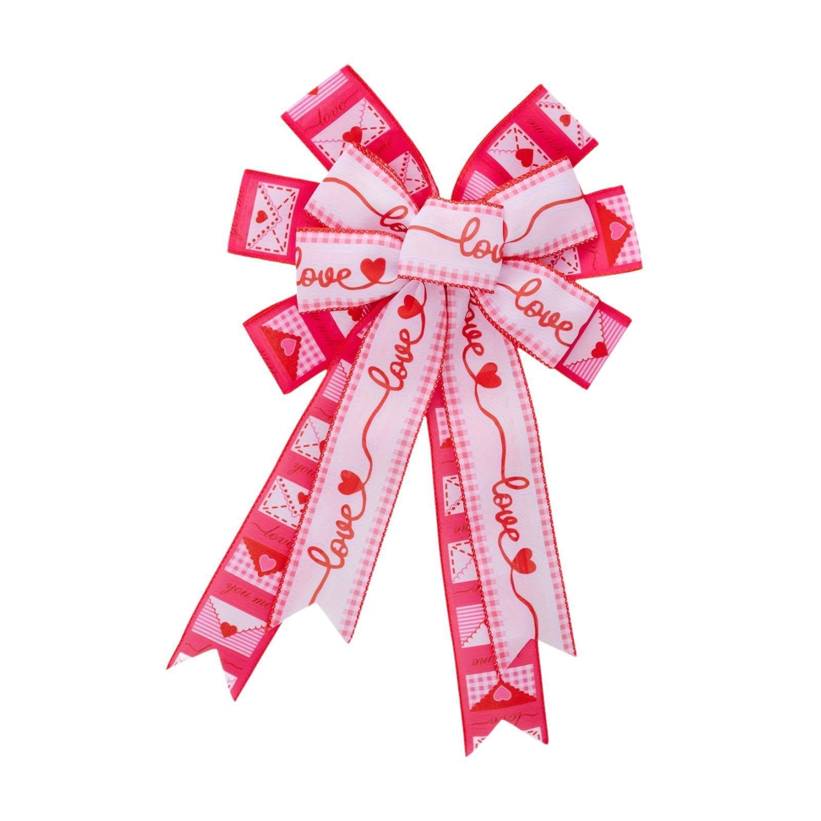 PIXZCSA Valentines Day Bow Ornament Home Holiday Decorative Bow Adds Character And Warmth To Any Valentines Day Celebration Decoration for Creative Photo