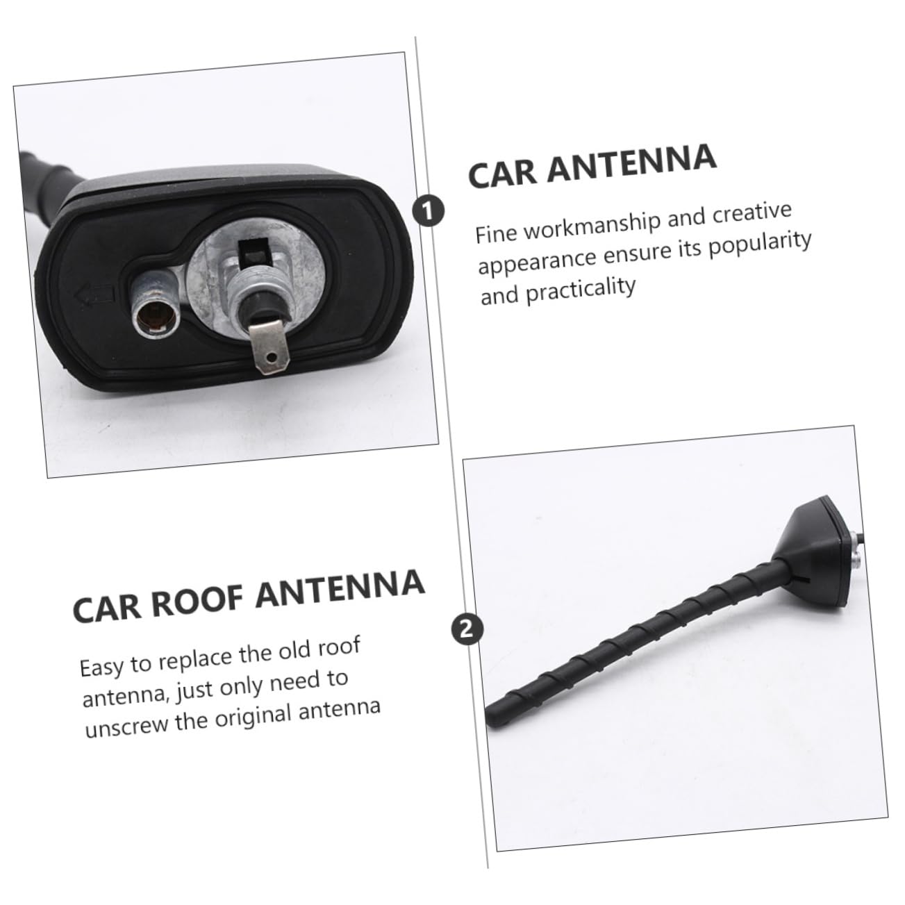 Artibetter Antena de Techo Decorativa para Coche Duradera y Resistente para Exteriores y Viajes