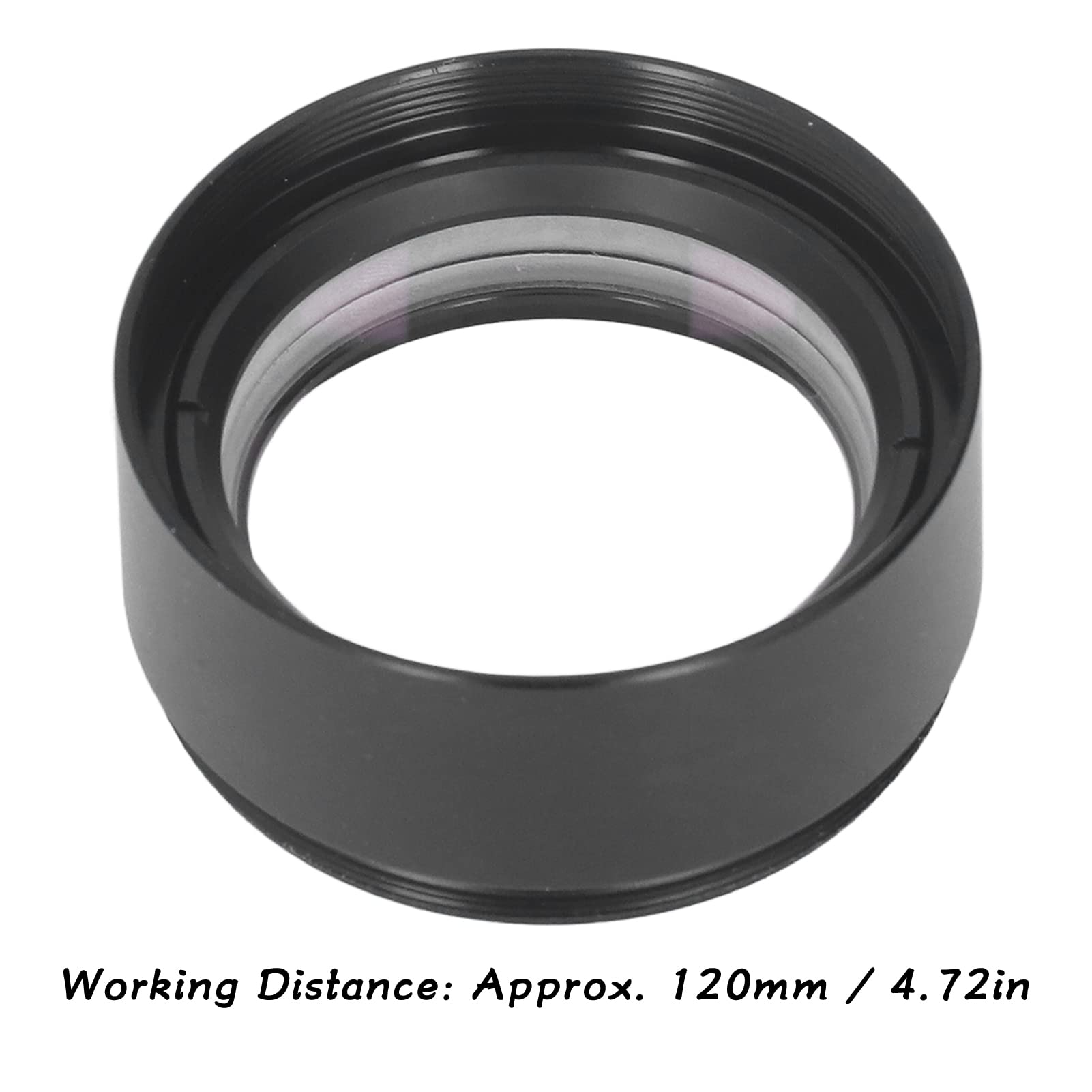 YWBL-WH Lente Barlow para Microscopio 0,75X, Interfaz M48, Distancia de Trabajo de 120mm con Revestimiento Antirreflectante FMC para Microscopios Estéreo