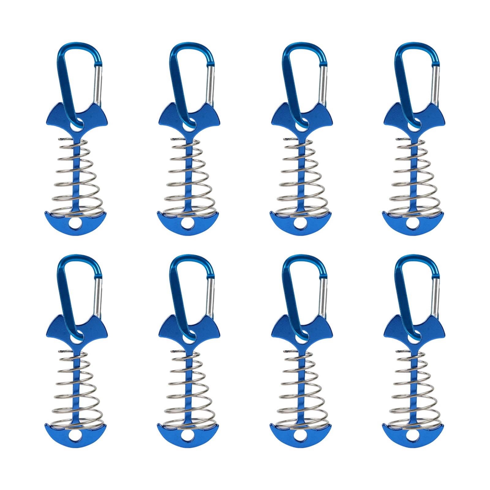 Mekalero 8pcs Outdoor Tent Spirals Stakes Heavy Type Ground Anchors Outdoor Camping Pegs for Beach or Mountain Use Antislip Deck Anchors