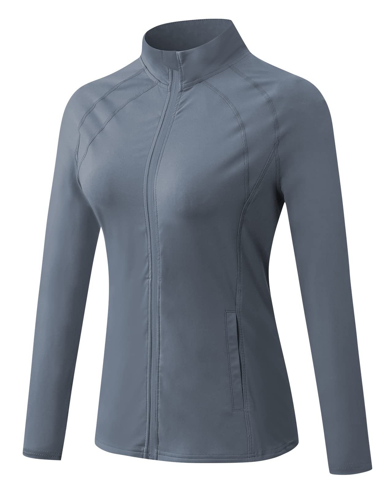 Damen Laufshirt Funktionsshirt Langarm Sportshirt Schnelltrocknend Atmungsaktiv Damen Trainingsshirt Yoga Shirts