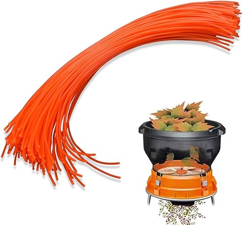 MWEDP Paquete de 100 líneas de repuesto WA0050 de 13 pulgadas compatibles con el triturador eléctrico de hojas Worx WG430 de 13 pulgadas