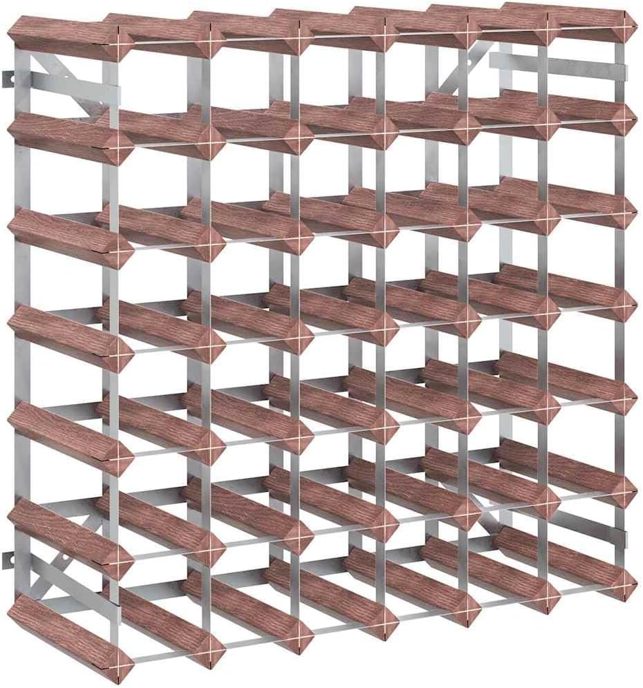 Estante para Vino vidaXL - 42 Botellas, Madera de Pino, Montaje en Pared