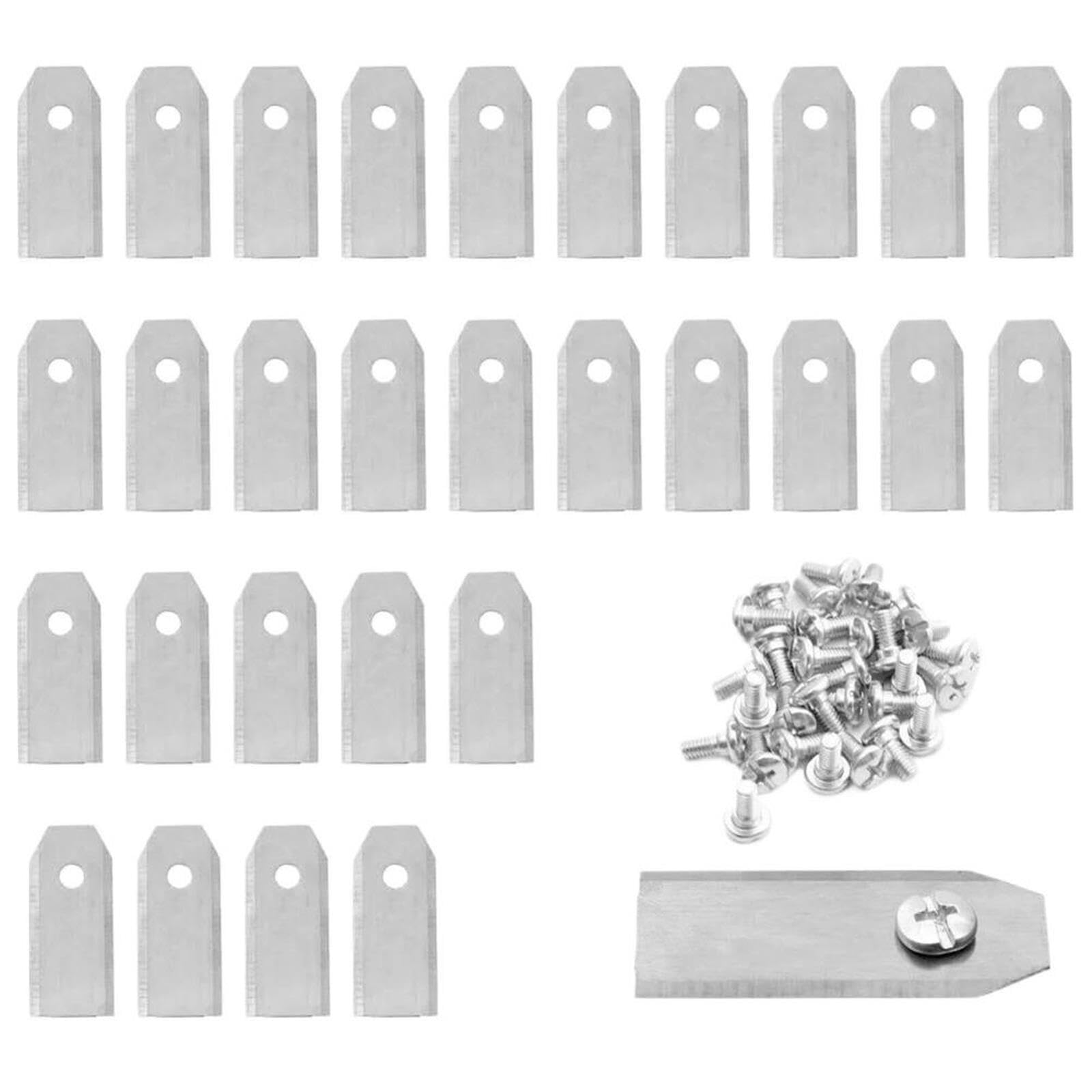 30 Cuchillas De Recambio For Cortacésped, 43 Mm
