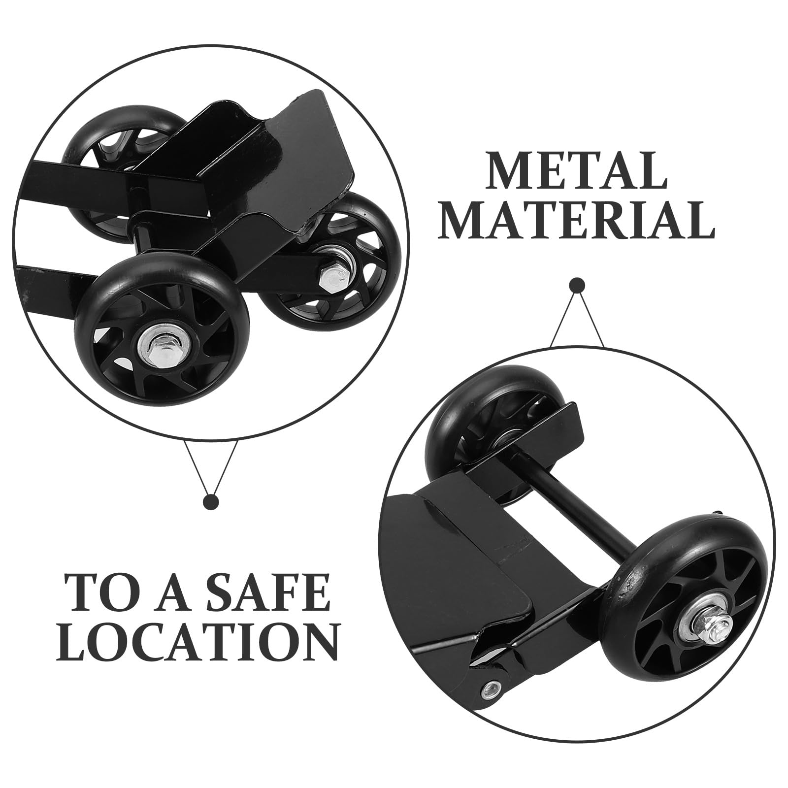 Reifenwalze Motorrad aus Metall und Kunststoff für Dreiräder und Elektro Dreiräder Einfache und Sichere Bewegung bei Platten Reifen im Notfall