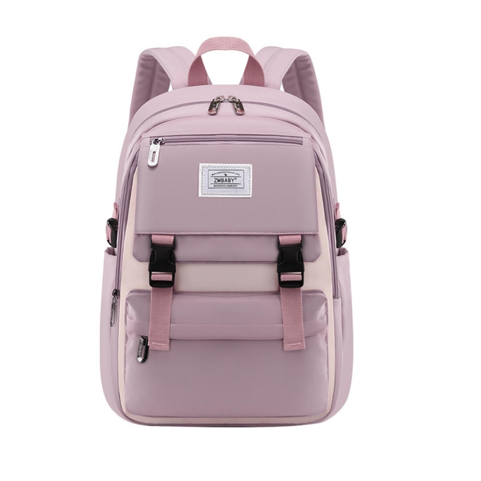 Kids Backpack Solid Color Girls Elementary Middle School Casual Daypack Lightweight Bookbag for Teens Travel Bag