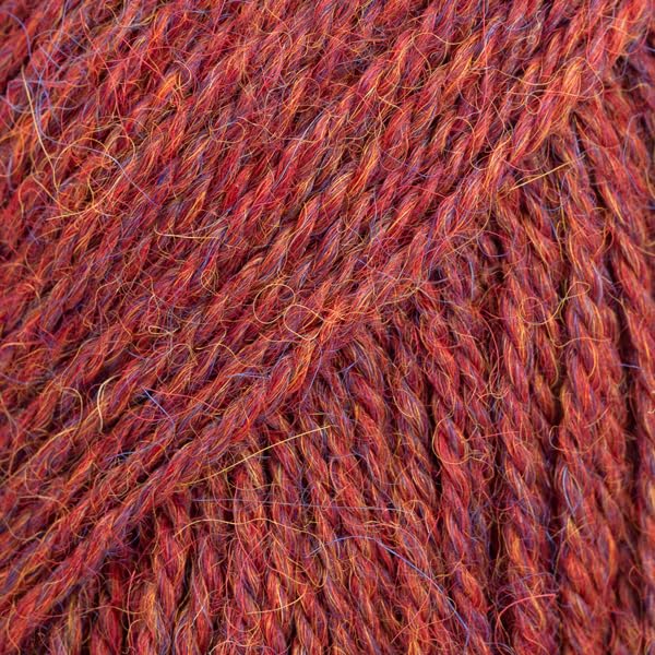 Pure Alpaca Wool Yarn Drops Alpaca, 59 Colors, in 1.8 oz Skeins - 183 Yards per Skein (5565 Light Maroon - Mix)