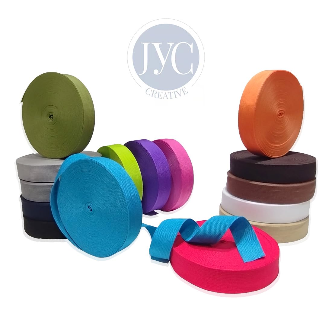 Nastro per zaino 3 metri x 50 mm + 12 fibbie in plastica, nastro in nylon con spille, cinghia per zaino, cinghia per bagagli, tracolla per valigie, 50 mm, blu 330