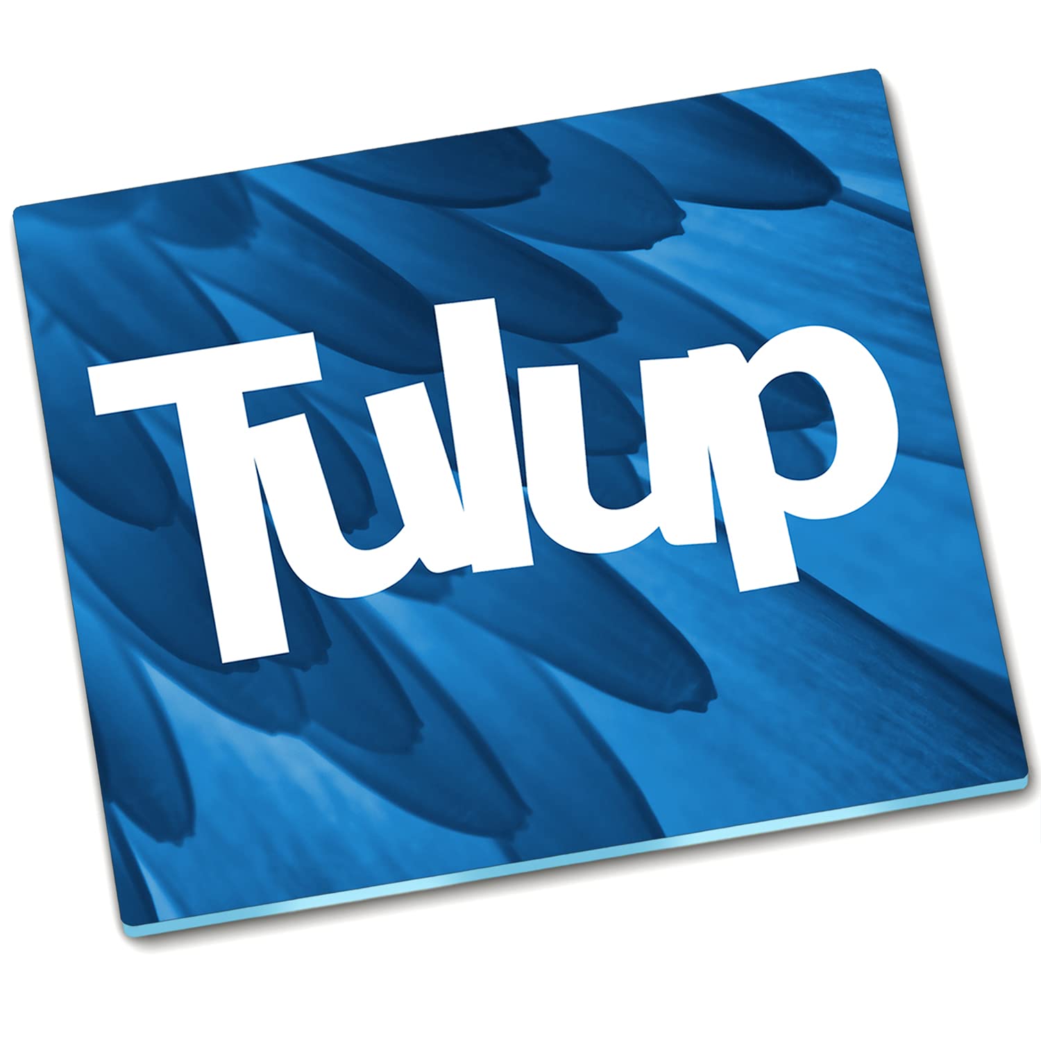 Tulup Tagliere Vetro Temperato - 2x30x52cm - Copri Piano Cottura - Cubo