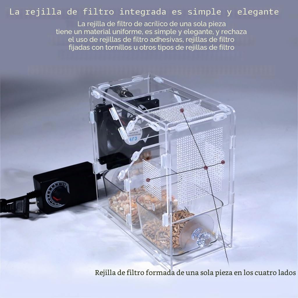 Máquina de soplado de granos de comida para pájaros, velocidad ajustable, máquina de bombardeo de alimentos para pájaros para fácil y mantenimiento