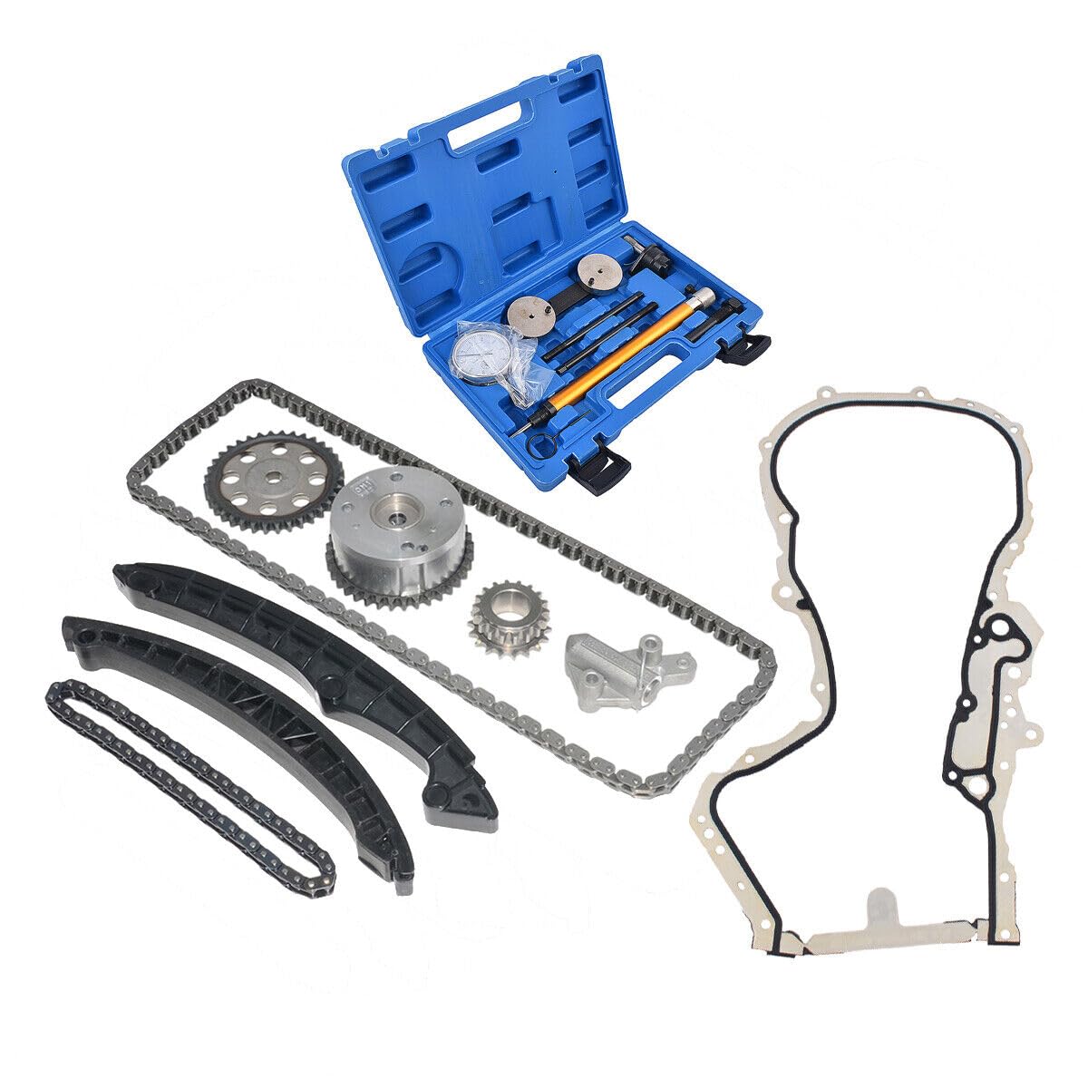 Kit di Catene di Distribuzione Strumento di Regolazione Compatibile con A1 A3 Golf Passat E0s 1.4 TSI CAV CAX CTH 03E109507S 03E109507K