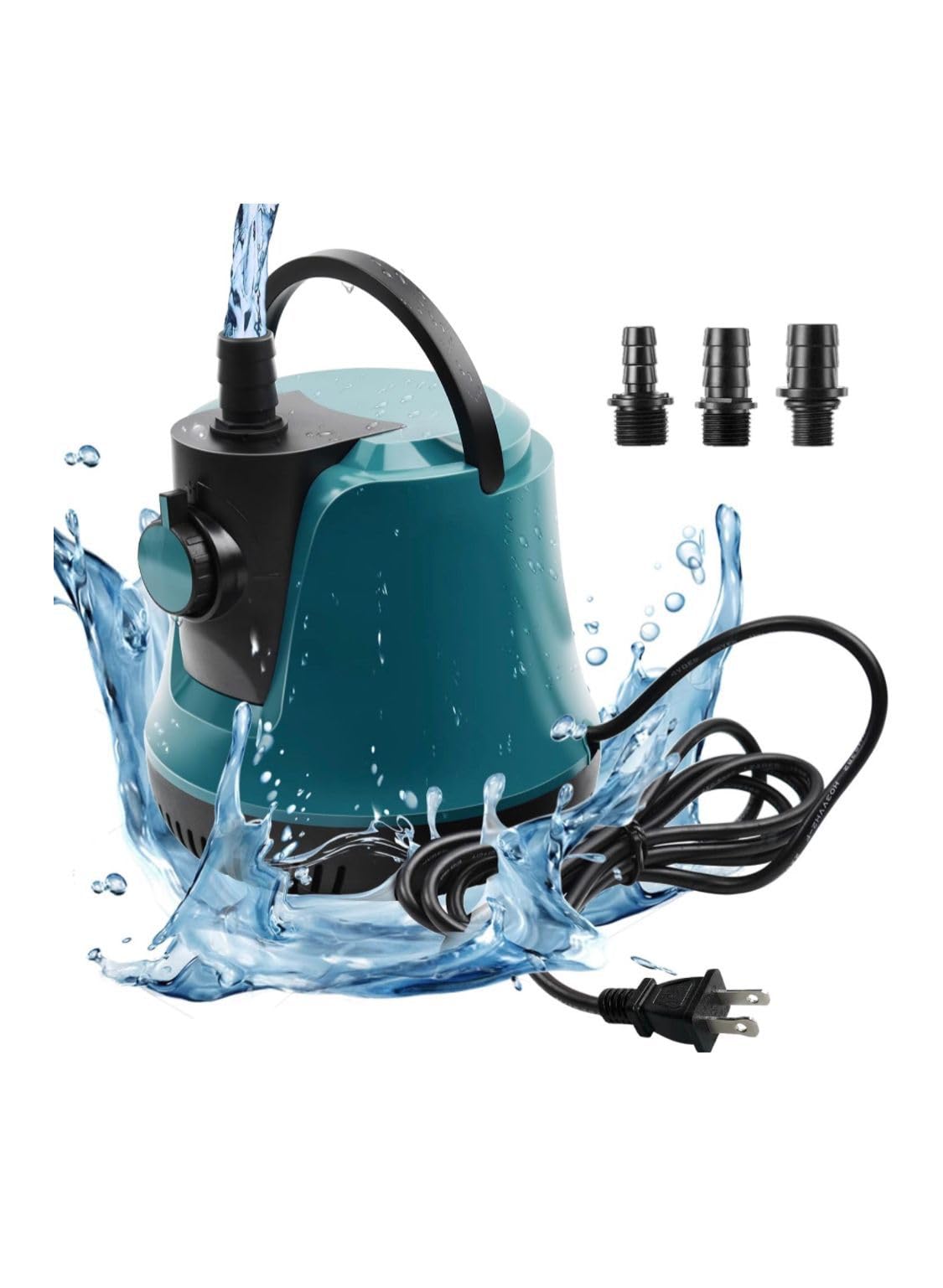 Asian Pumps & Machineries 120W Submersible Water Pump with Flow Knob & Bottom Suction for Aquarium, Small Pool, Statuary, Pond, Hydroponics Fountain with 3 Nozzles Head 4.5 Mtr flow 3000 l/hr Ac 220V (B0D3KWQ9VV) Amazon Price History, Amazon Price Tracker