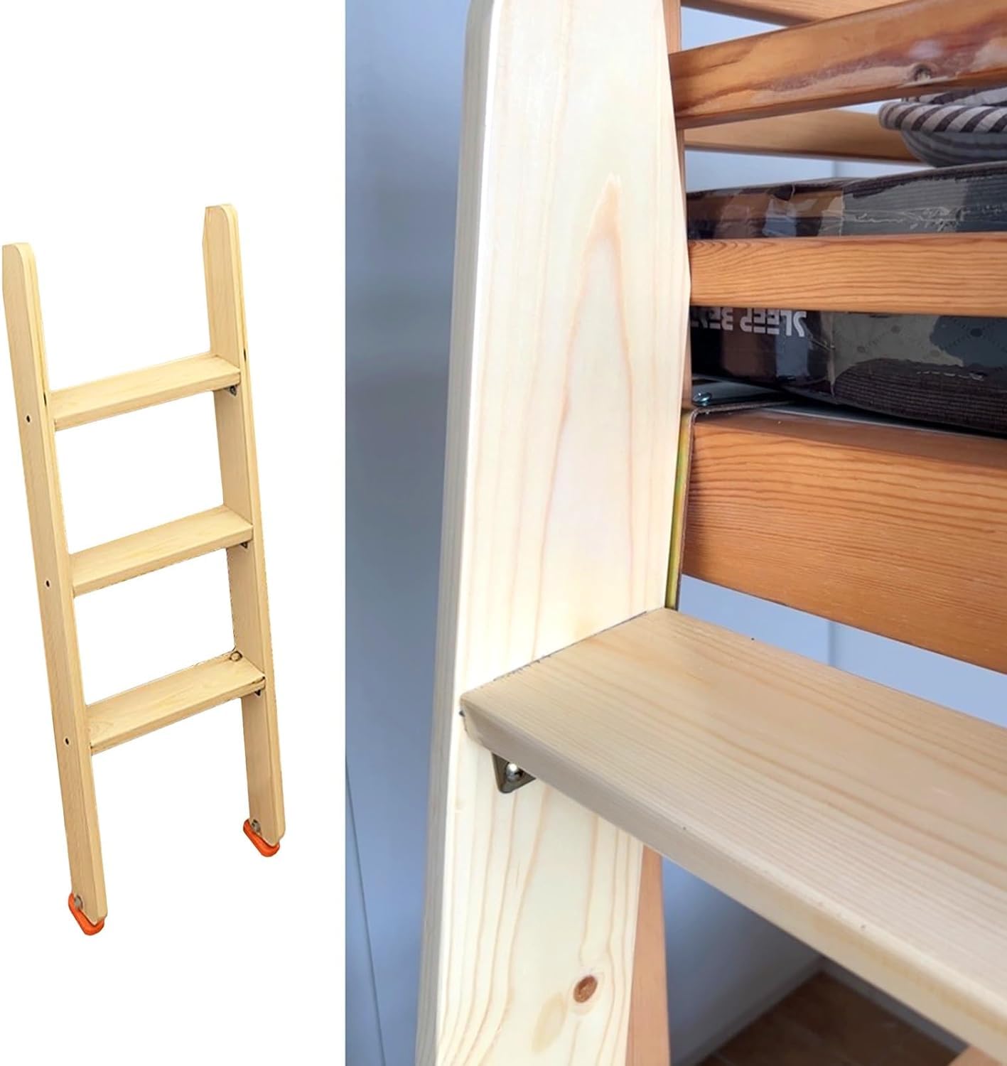 Échelle de lit superposé en bois massif robuste pour dortoir et maison