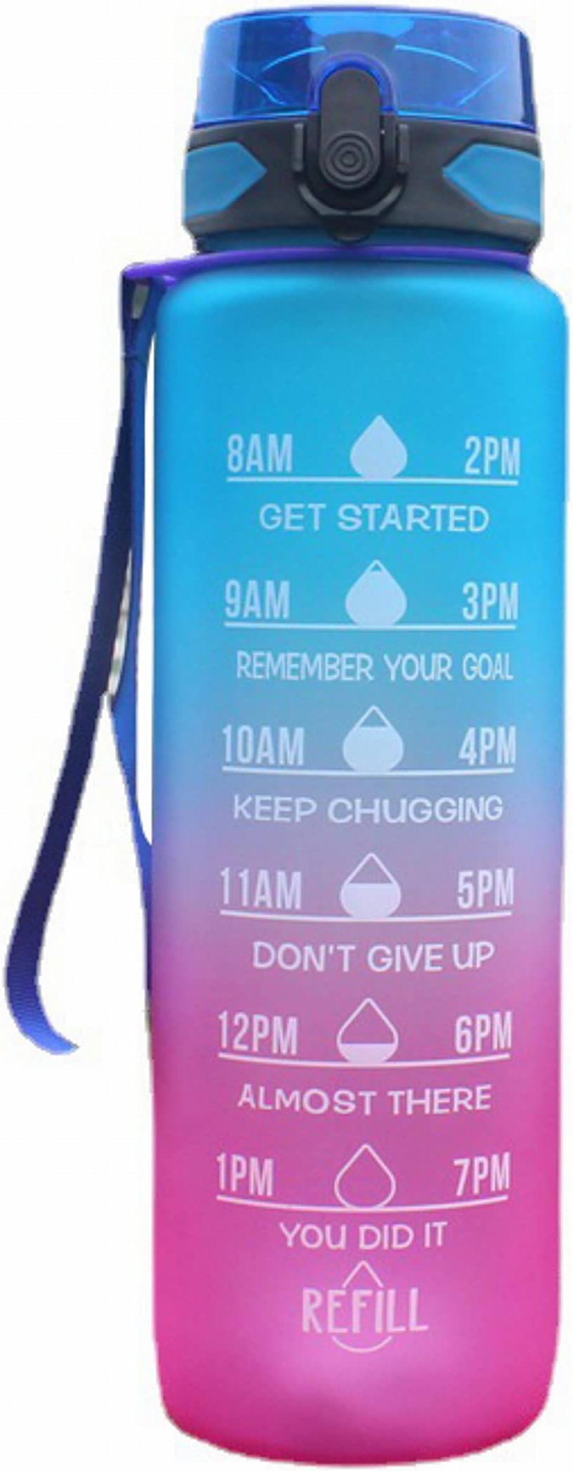 Water bottle 1l for Gym with motivational time marker water bottle for kids, for school,100% trixen and bpa free, water bottle for people of all ages, water bottle for sports and for outdoor sports