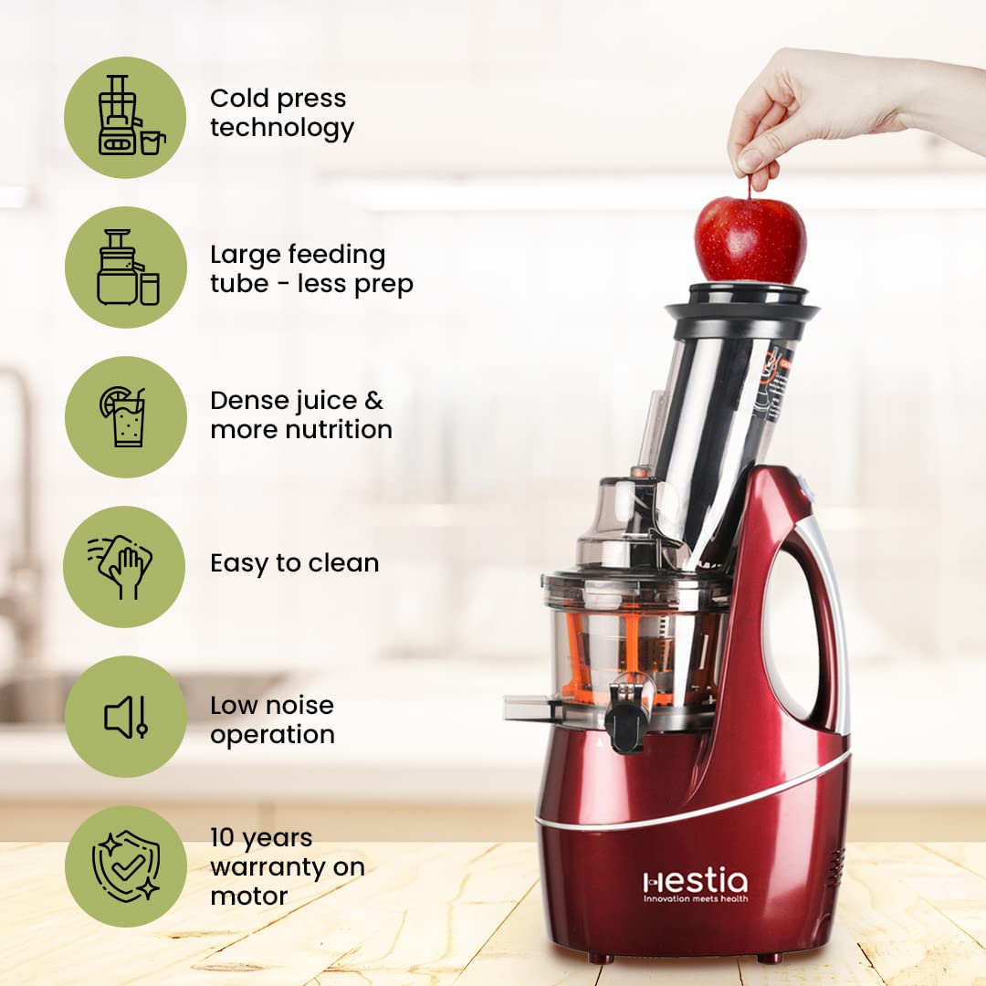 Buy Hestia Appliances NutriMax Cold Press Juicer, Longest Warranty