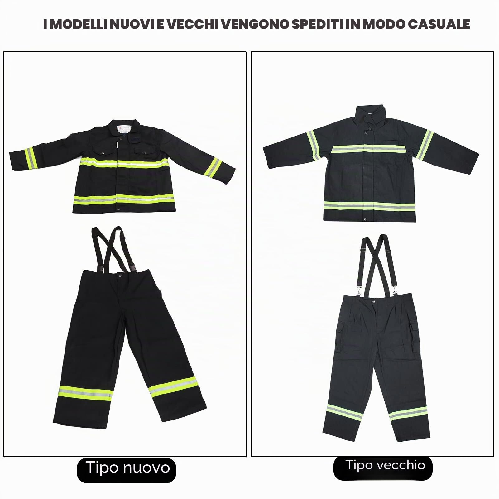 Tuta Ignifuga Abbigliamento Ignifugo, Pantaloni Protettivi Riflettenti(L) | per Vigili del Fuoco, Ignifughi, Antiacido, Antistatico, Ignifugo, Resistente al Calore