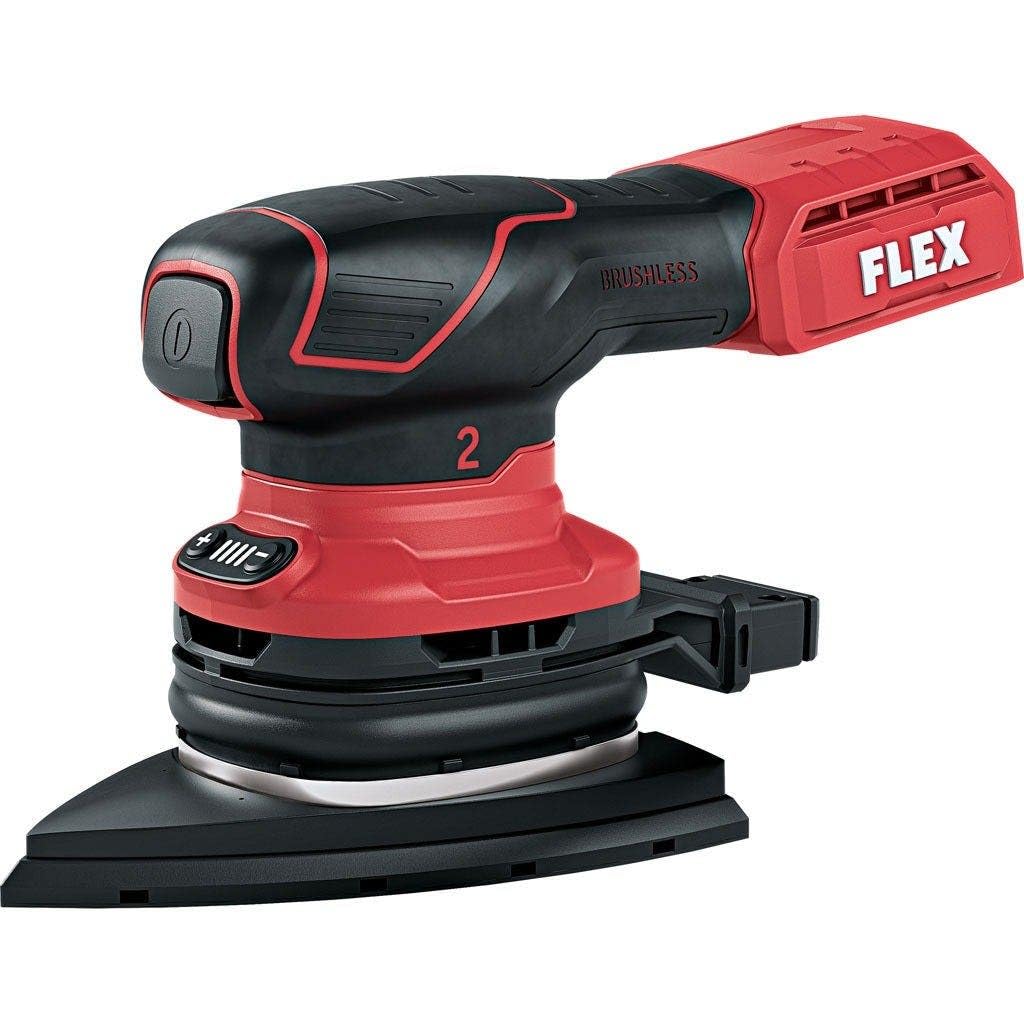 Flex Akku-Exzenterschleifer ODE 2-100 18-EC C (ohne Akku, Klett-Schleifplatte mit 10-Lochsystem, Multisander mit Drehzahlregelung 18 V) 532087