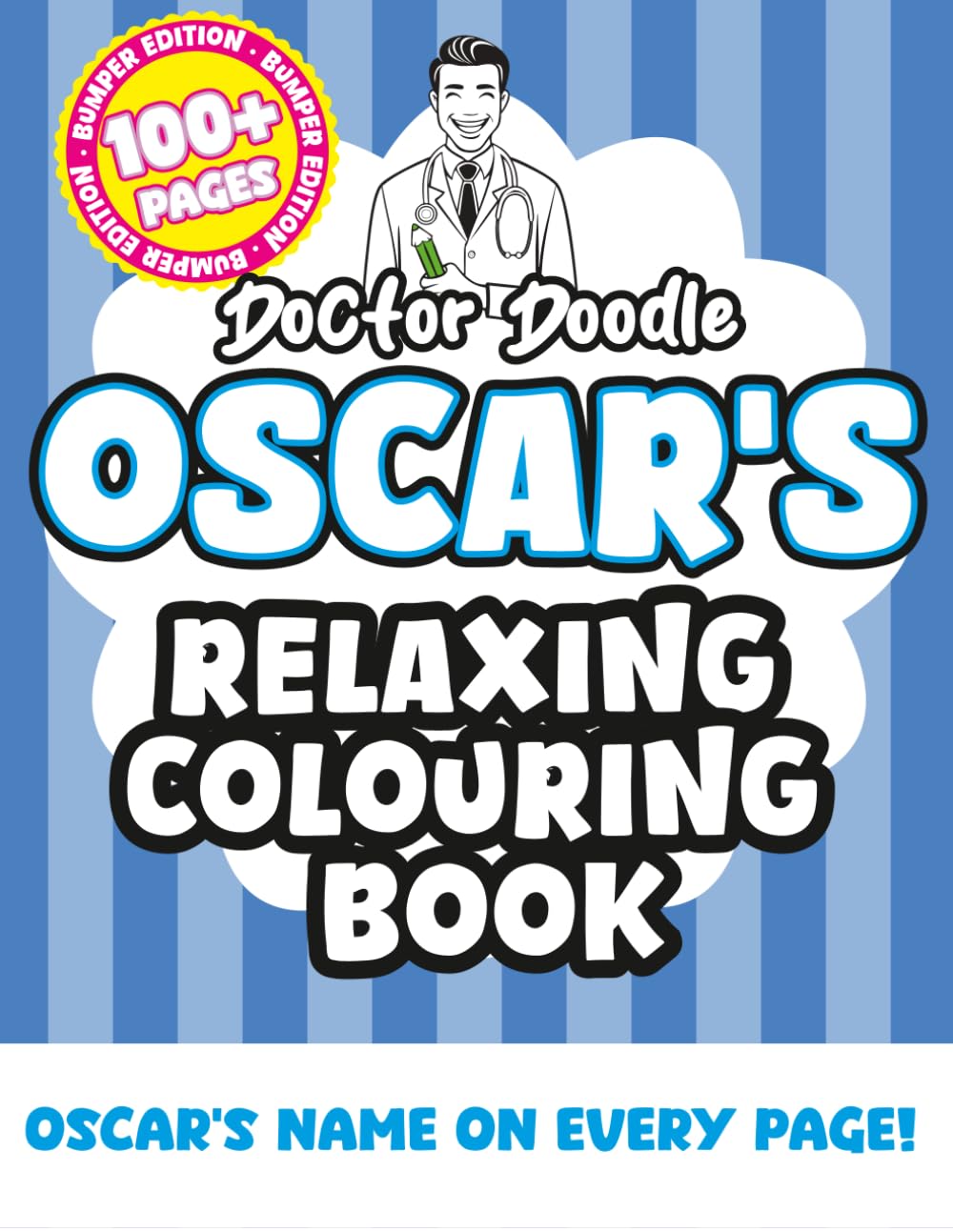 Oscar's Relaxing Colouring Book: Relaxing Patterns and Illustrations for All Ages (Relaxing personalised colouring books)