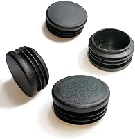 CaSuTong 4-Pack 1-1/2 Inch Round Plastic End Caps - Durable Tubing Plugs & Furniture Glides for Chairs, Tables, Patio