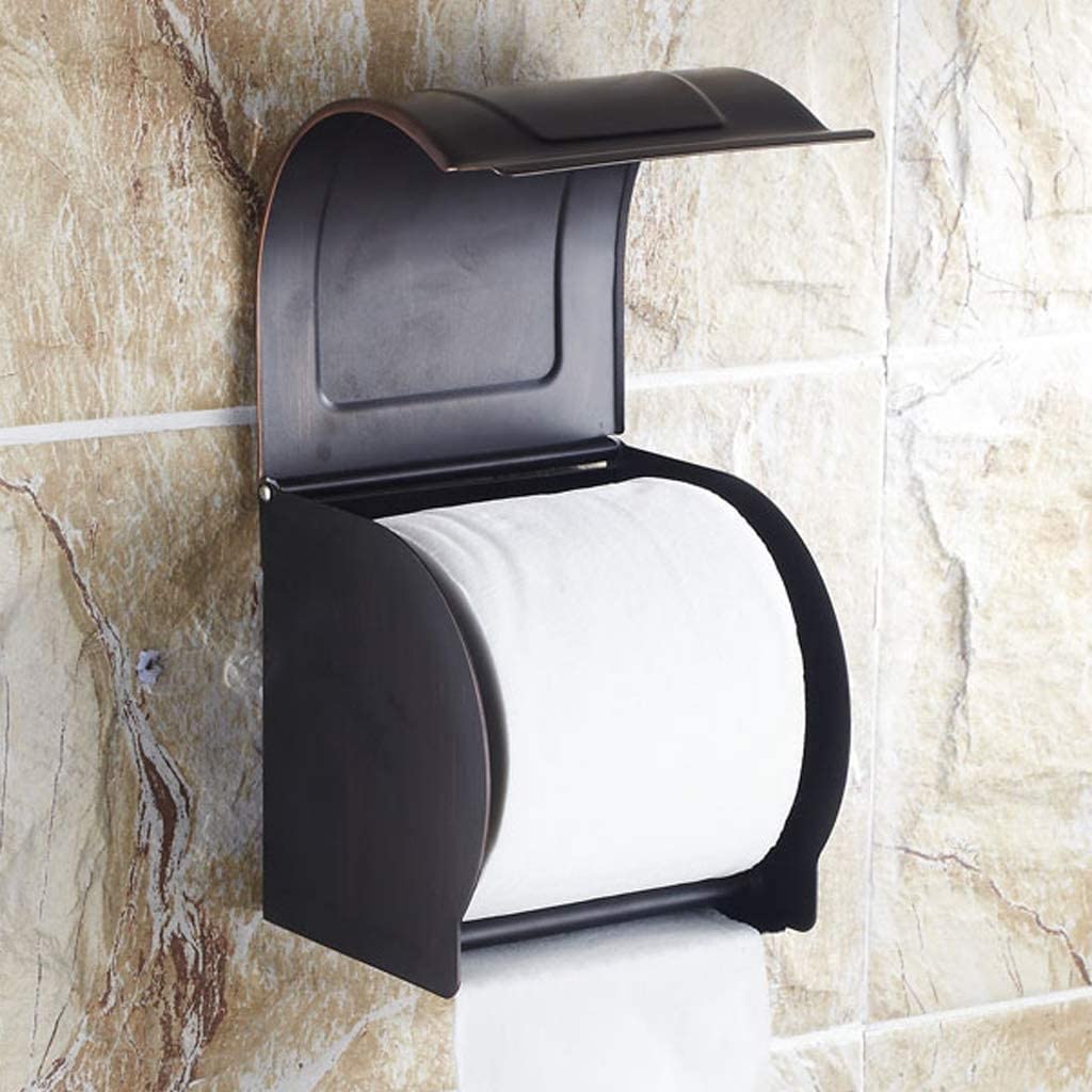 Papel Higiénico Soporte De Papel Higiénico Montado En La Pared Retro Caja Pañuelos Impermeable Baño Latón Portarrollos Bano
