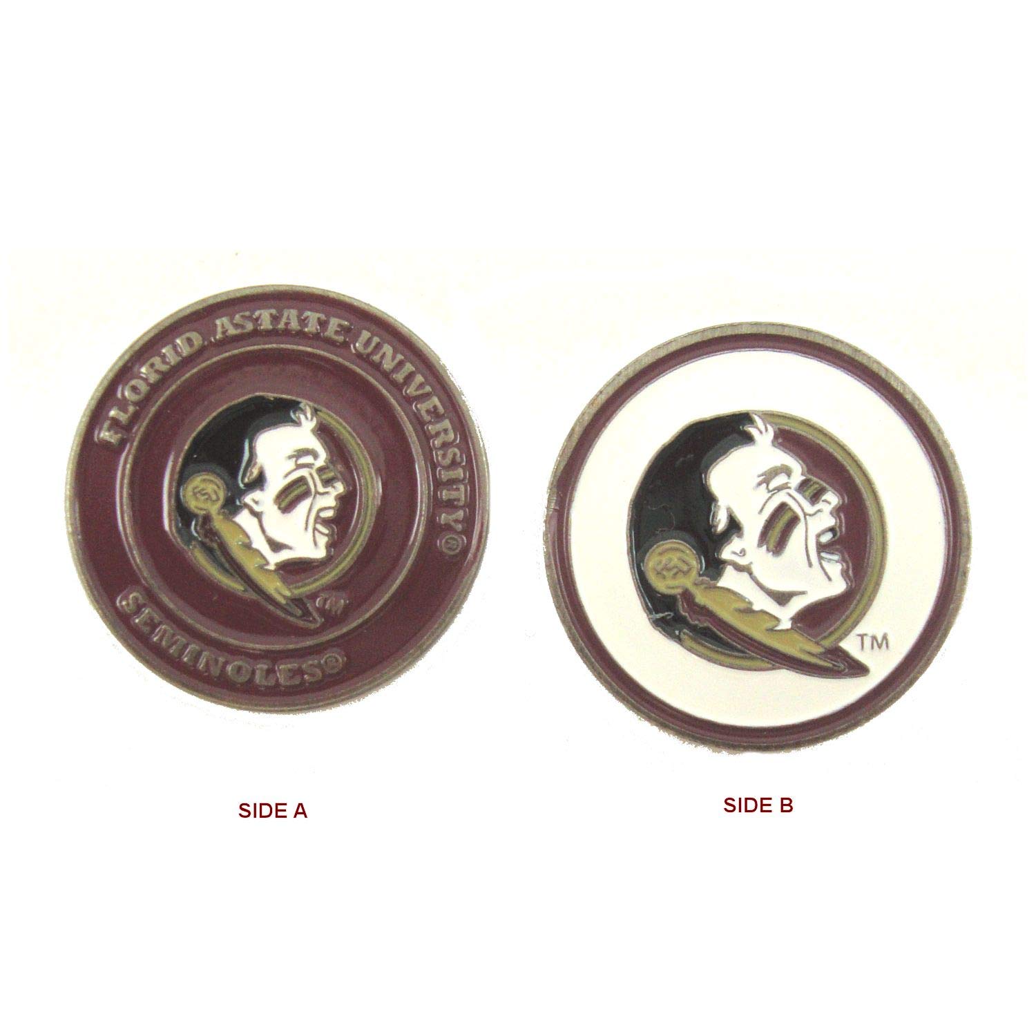 Florida State Seminoles Golf Hat Clip with Double Sided FSU Ball Marker