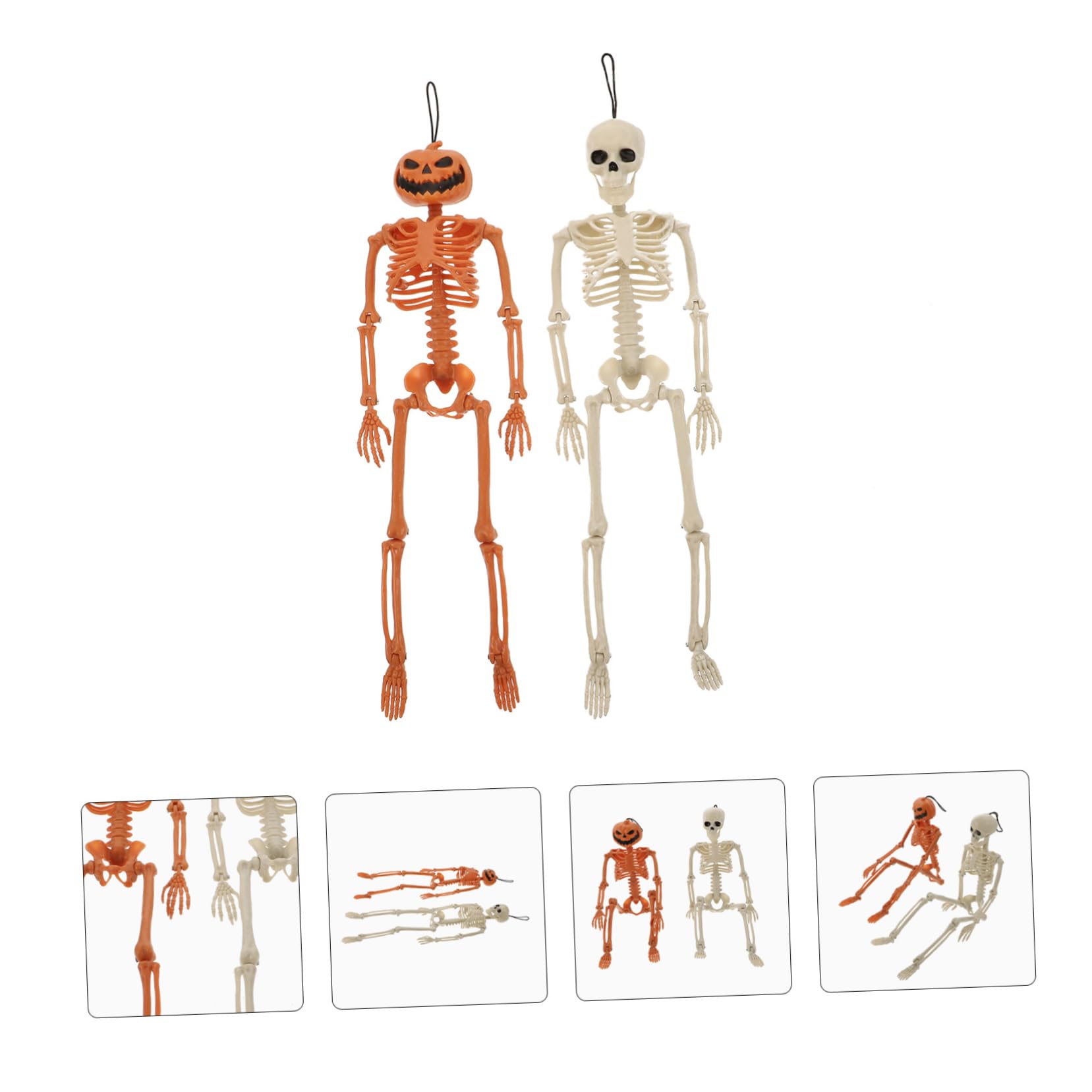 SUPVOX 2 Set Scheletro Simulato Scheletro Decorazioni Di Halloween Arredamento Scheletro Di Simulazione Halloween Party Decorazione Halloween Decorativo Di Halloween 2 Pezzi * 2