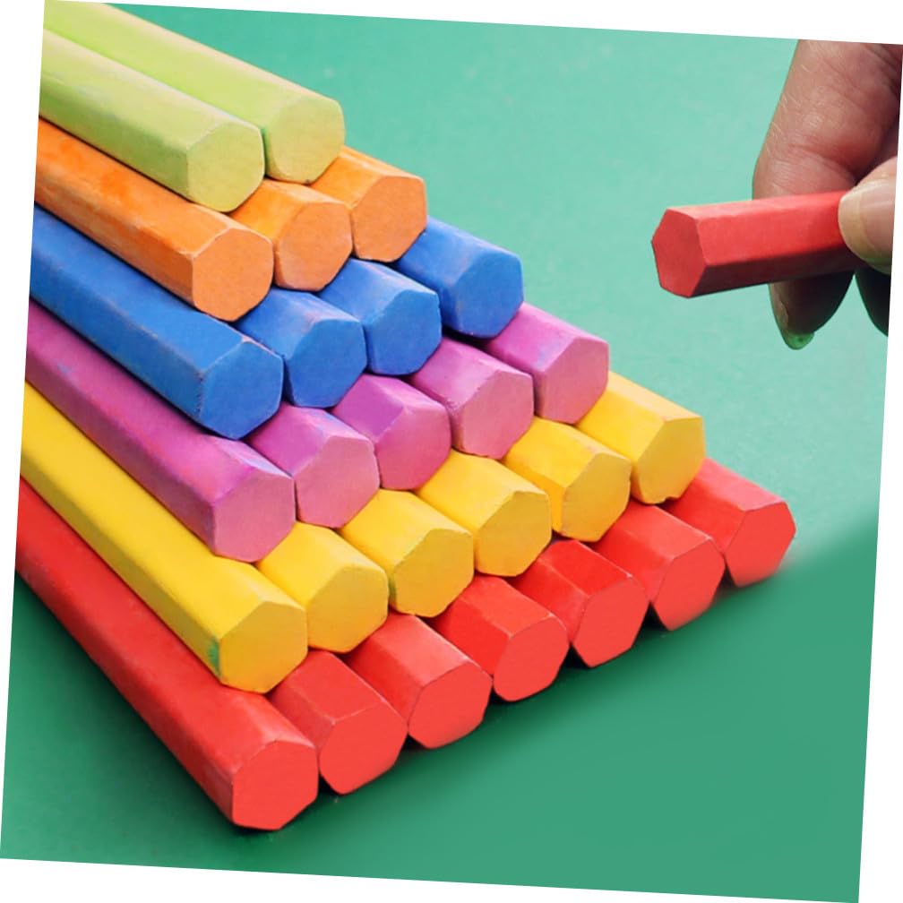 3 Boîtes de Craies Colorées Hexagonales sans Poussière 150 Pièces Légères et Portables pour Tableau Noir Craies Pédagogiques École Maternelle Primaire et Usage Domestique