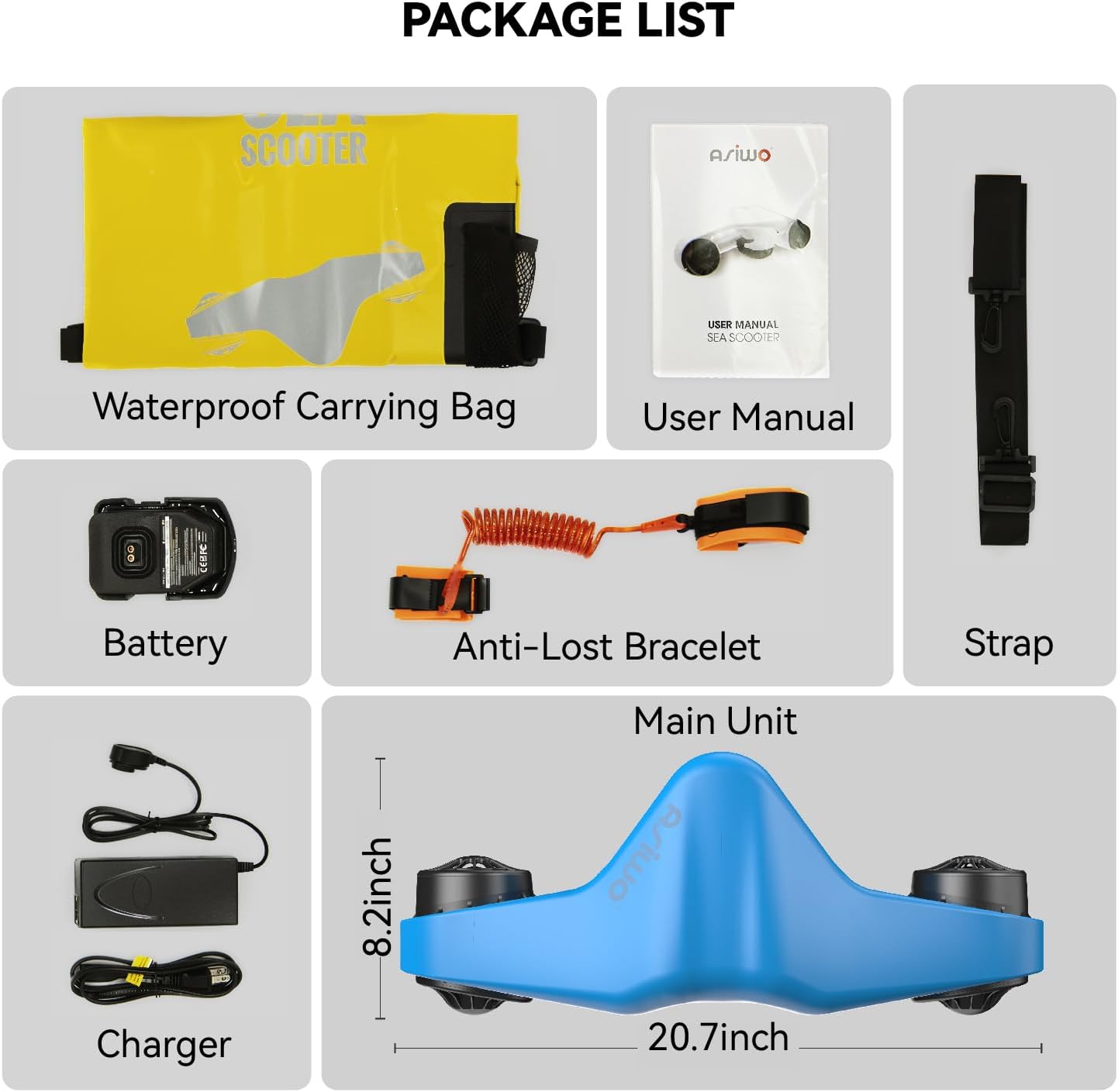 Asiwo Scooter Sottomarino, SEA DUAL MOTORS WITH ACTION SCOOTER CHAINS FOR CHILDREN/ADULTS, WATER SCOOTER 40 M waterproof for underwater diving snorkeling swimming pool Sea Adventures 3 61JA4eupdUL. AC SL1500