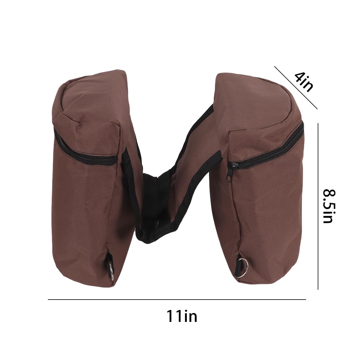 Bolsa de silla de montar para botella de agua, portátil y versátil, estilo Knaufhorn, ideal para rutas a caballo. Bolsa de silla de montar con forma de cuerno para café.