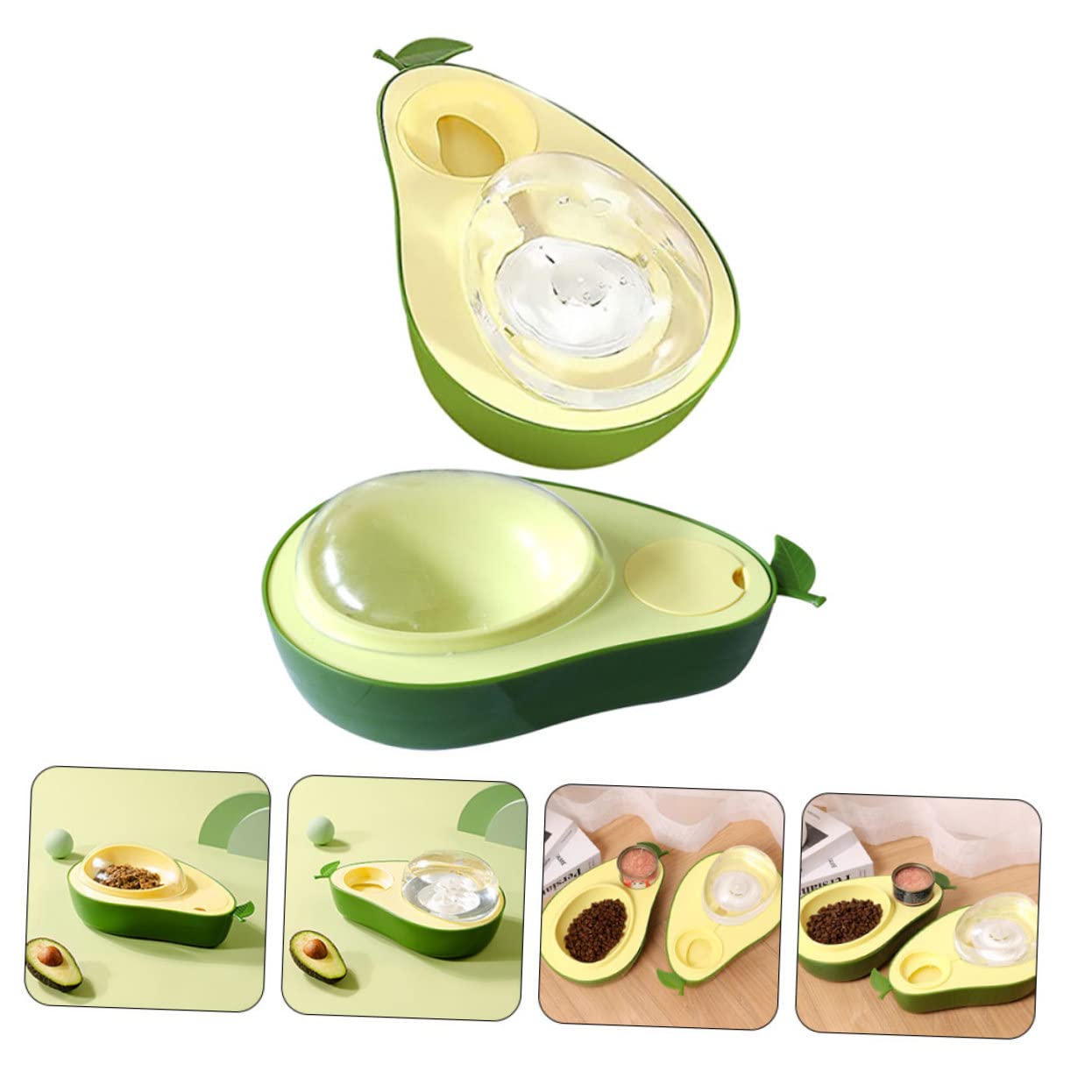 Haushalts Katzennapf aus Abs, Avocadoförmig für Katzen