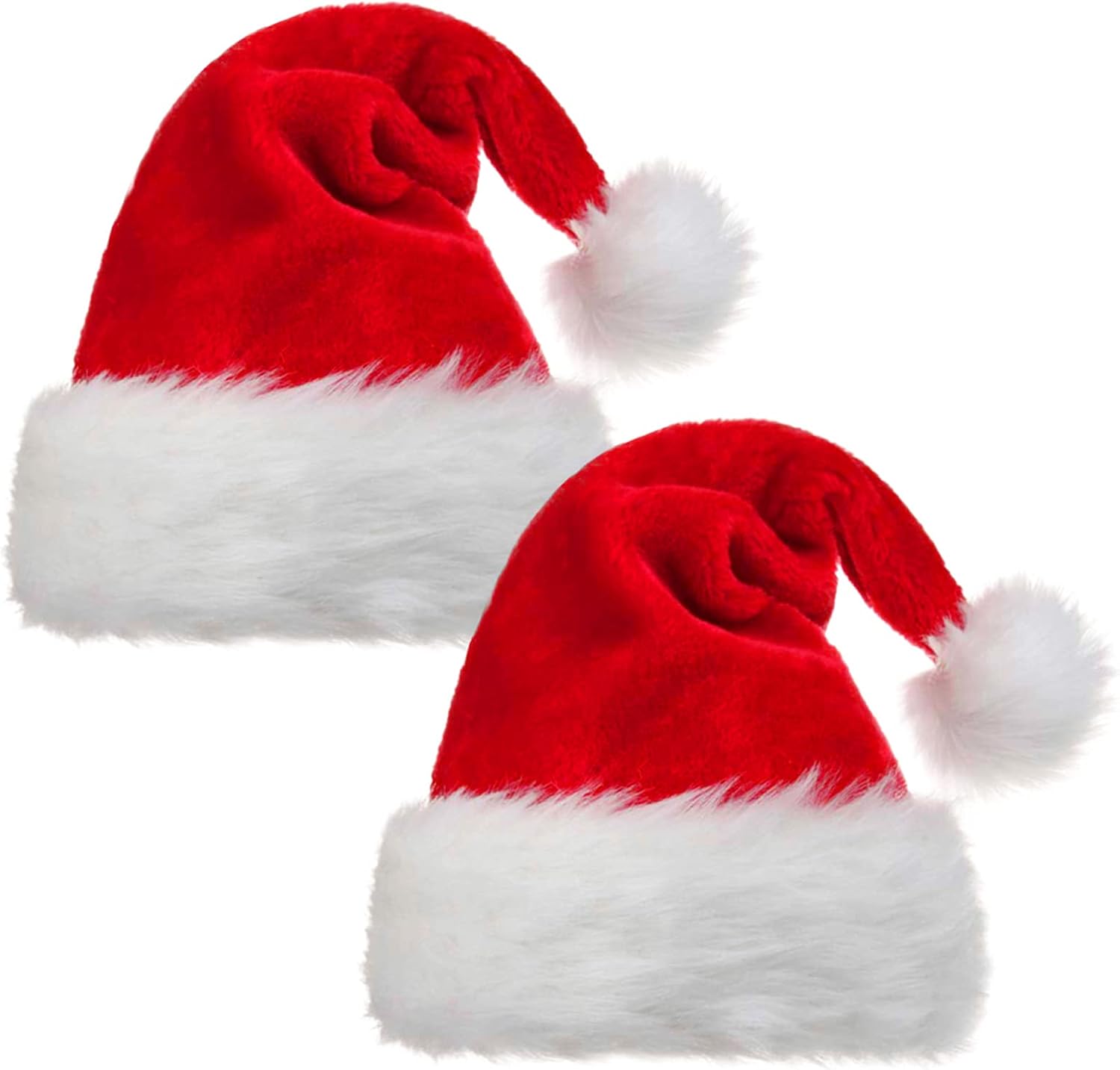 White velvet santa hat Clearance
