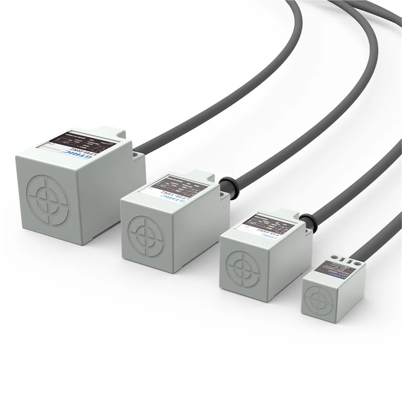TL-N10MC1 indukcyjny czujnik zbliżeniowy NPN PNP 10-30 VDC 3-żyłowy IP67 Smart Square metalowy przełącznik powierzchnia wykrywania 30 x 30 mm 1 sztuka (15 mm DC 3wire PNP NO)