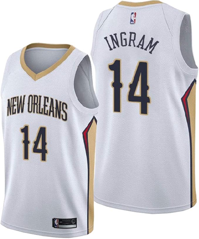 Amazon.com: Men's Basketball Vests # 14 Pelicans Brandon Jersey Ingram Jerseys Workout Sport 