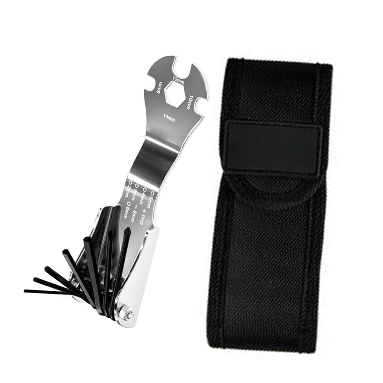 Tsophreniq 11 In 1 Multipurpose Folding Hexagonal Wrench Set Carbon Steel Portable Tool For Repair And Maintenance Task Folding Tool
