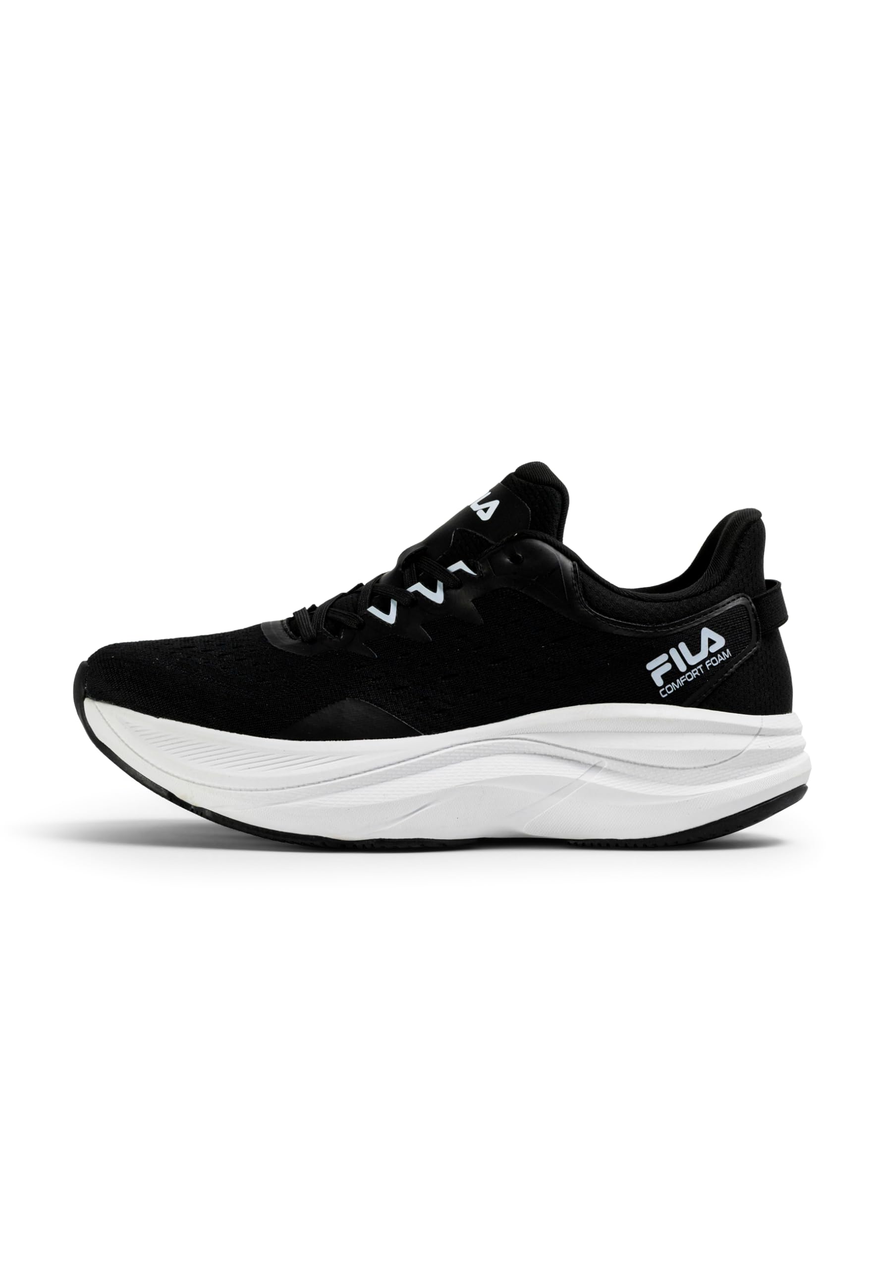 FILA Men's Retron Trainers, Black White, 9 UK