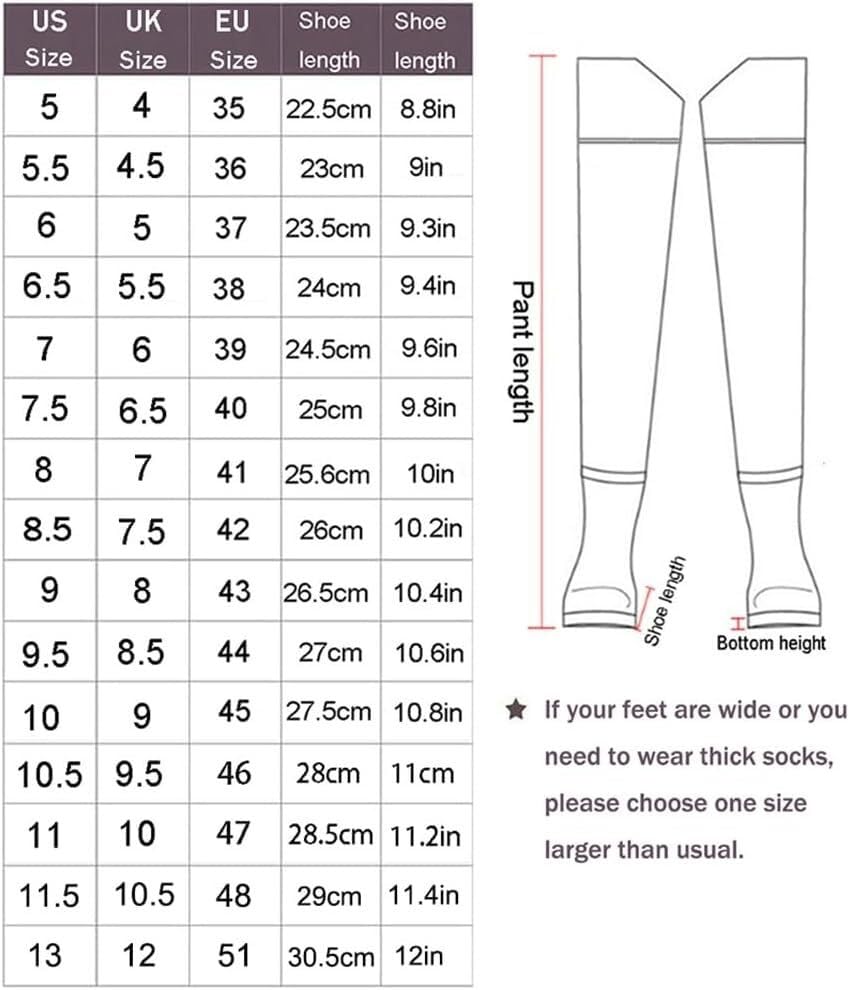Botas de Vadeo Impermeables con Hebilla Ajustable y Caña Alta de 80cm 5