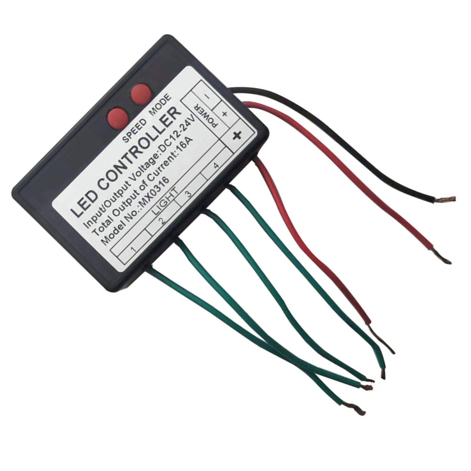 Hsioluted LED Light Box Controller with Multiple Dynamic Effects Suitable for 12V 24V Single Color Light Strips and Modules Lighting Effects Controller