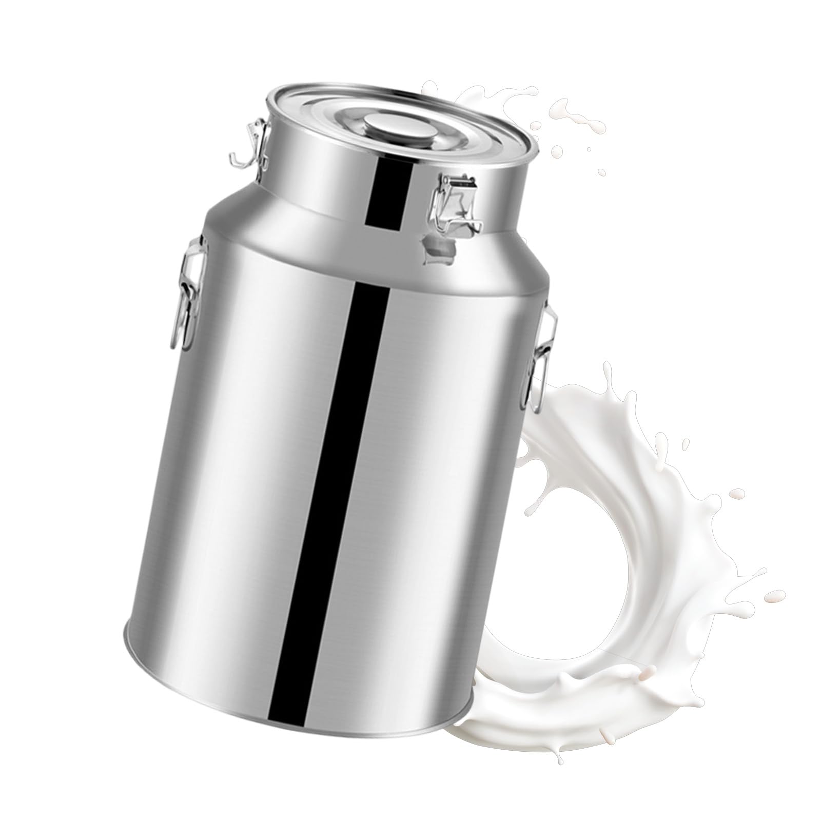 Fût de stockage de liquides 11L en acier inoxydable de qualité supérieure avec couvercle